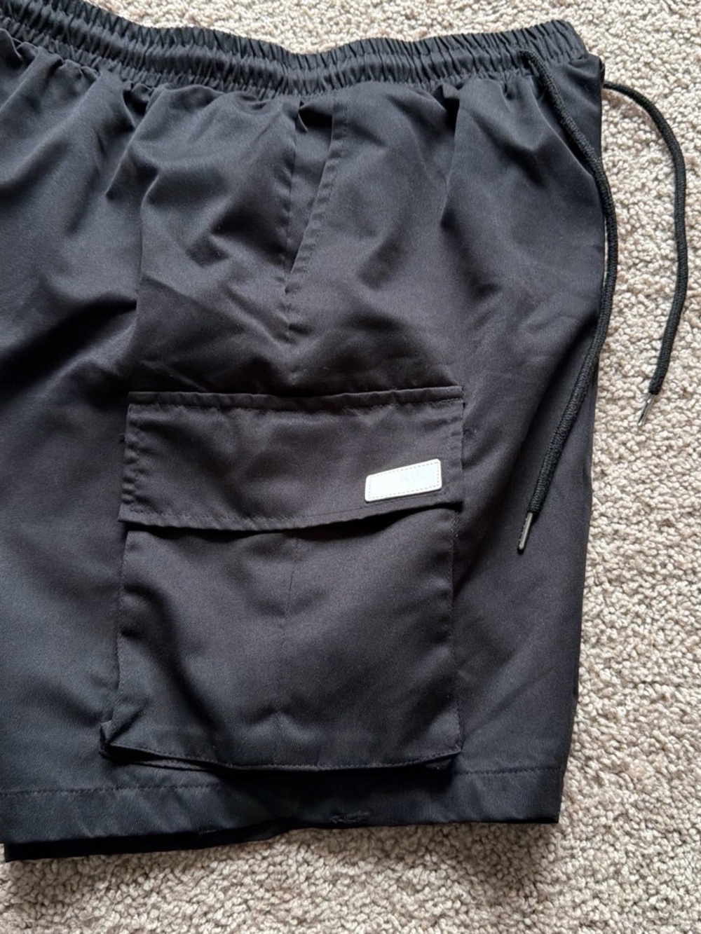 SHEIN Black Men's Cargo Shorts